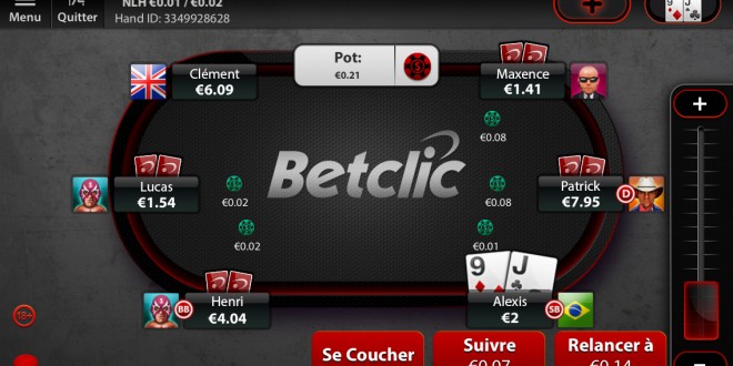 Betclic, un des meilleurs sites de poker en ligne !!!
