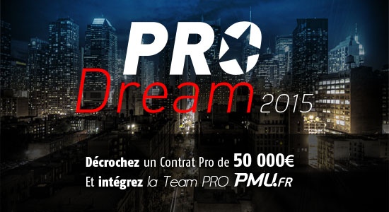 Pro Dream : rejoignez la Team PMU Poker !