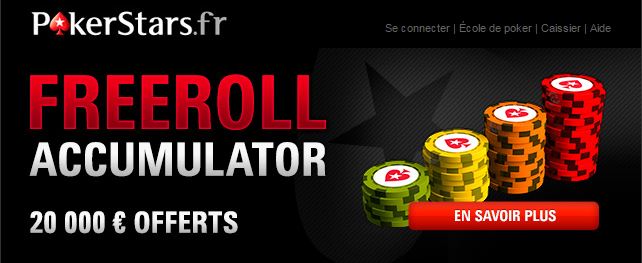 Freeroll Accumulator de PokerStars de retour