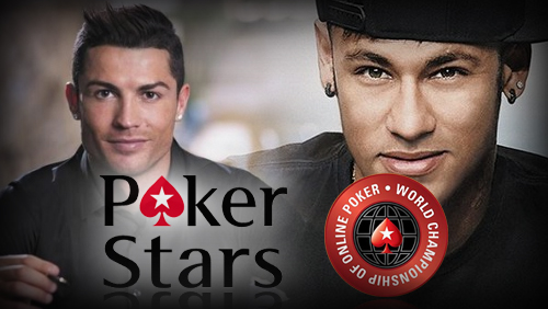 Cristiano Ronaldo et Neymar Jr. sur Pokerstars